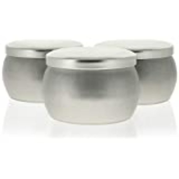 FINAL PRICE ✂️ Set of 2 ~ 16 oz Round Glass Apothecary / Candle Jar - Picture 4 of 5